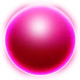 Scatter-Symbol rosa leuchtende Kugel